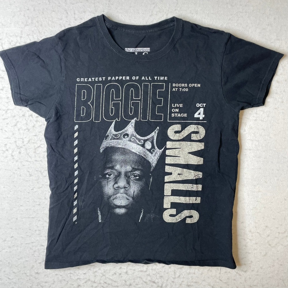 The Notorious BIG Smalls Graphic T Shirt Black S‎ P Brooklyn Mint